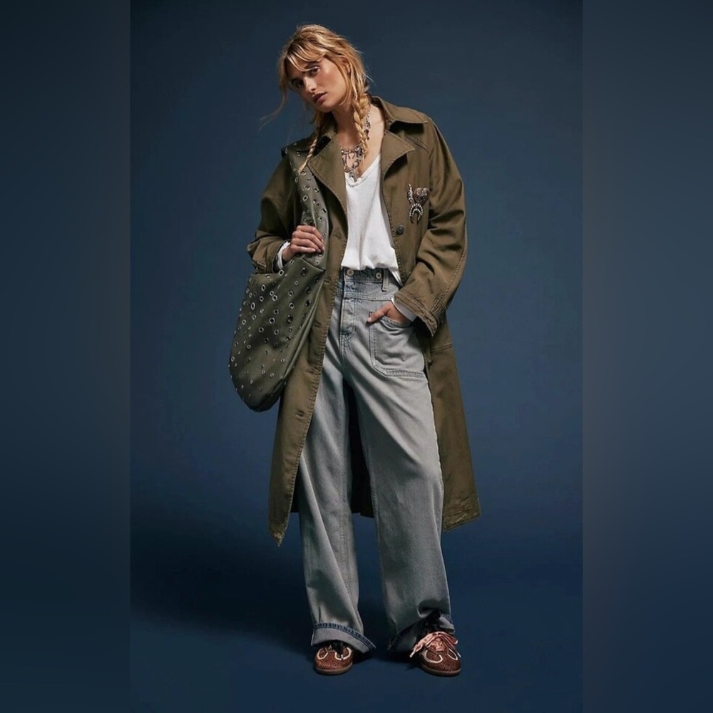 82. NWT Free People Free Perry Military Coat